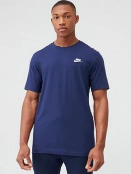 Image of Nike Sportswear Club T-Shirt - Navy