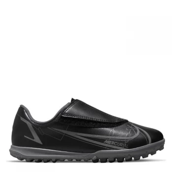 Image of Nike Mercurial Vapor Club Childrens Astro Turf Trainers - Black/IronGrey