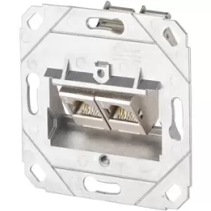Image of Metz Connect Network outlet Flush mount Insert CAT 6A 2 ports