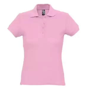 Image of SOLS Womens/Ladies Passion Pique Short Sleeve Polo Shirt (L) (Pink)