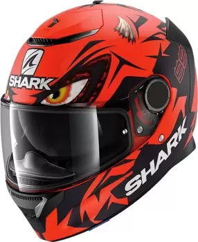 Image of Shark Spartan Replica Lorenzo Austrian GP Mat Helmet, black-red, Size 2XL, black-red, Size 2XL