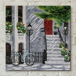 Image of Tile 12x12 Floral Staircase By Kay Wall Art