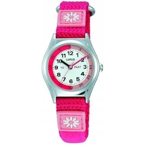 Image of Lorus RG253KX9 Childrens Classic Analogue Watch with Nylon Strap - Pink