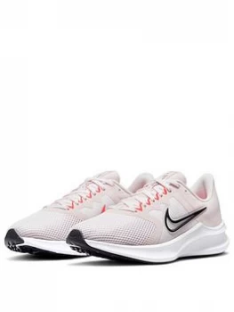 Image of Nike Downshifter 11 - Pink/White/Ember, Pink/White/Ember, Size 4, Women