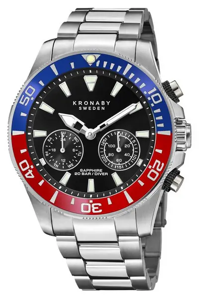 Image of Kronaby S3778/4 Diver Collection Bluetooth Black Dial Watch