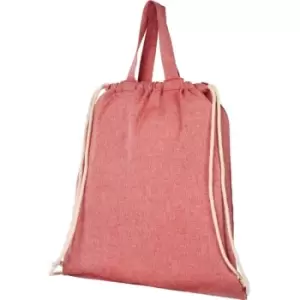 Image of Bullet Adults Unisex Pheebs 150gm Drawstring Backpack (One Size) (Heather Red) - Heather Red