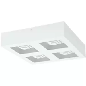 Image of Ferreros LED 4 Lamp Decorative Flush Ceiling Light White - Eglo