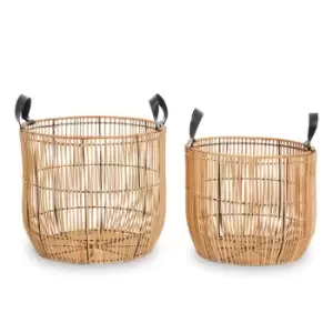 Image of Olivia's Batu Baskets Set Of 2 Natural