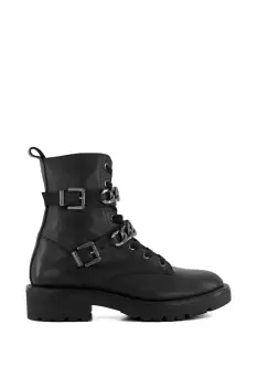 Image of Plazas Leather Lace Up Boots