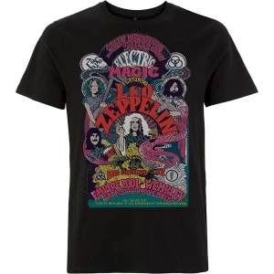 Image of Led Zeppelin - Full Colour Electric Magic Unisex Small T-Shirt - Black