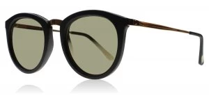 Image of Le Specs No Smirking Sunglasses Black / Gold No Smirking 50mm