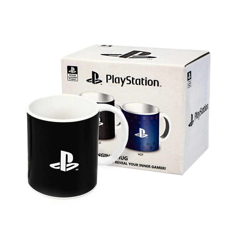Image of Playstation Heat Changing Mug Black female