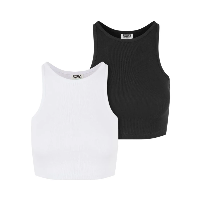 Image of Urban Classics Womens organic tank top Urban Classics (x2) Blanc Female L