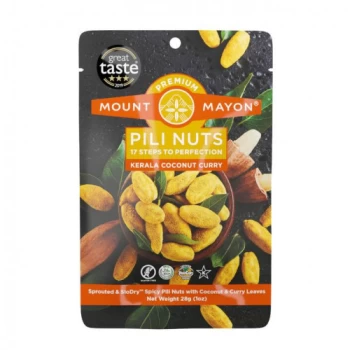 Image of Mount Mayon Premium Pili Nuts - Kerala Coconut Curry - 28g x 12