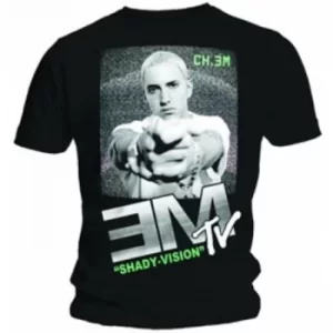 Image of Eminem EM TV Mens Black T Shirt: Large