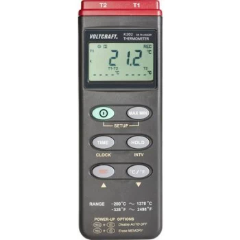 Image of VOLTCRAFT K202 Thermometer -200 - +1370 °C Sensor type K Data logger
