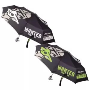 Image of Star Wars: The Mandalorian Colour Changing Folding Umbrella (One Size) (Black/Grey/White)
