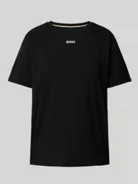 Image of BOSS Chest Logo T-Shirt - Black Size S = UK 8, Women Black VPRX6 Female S = UK 8