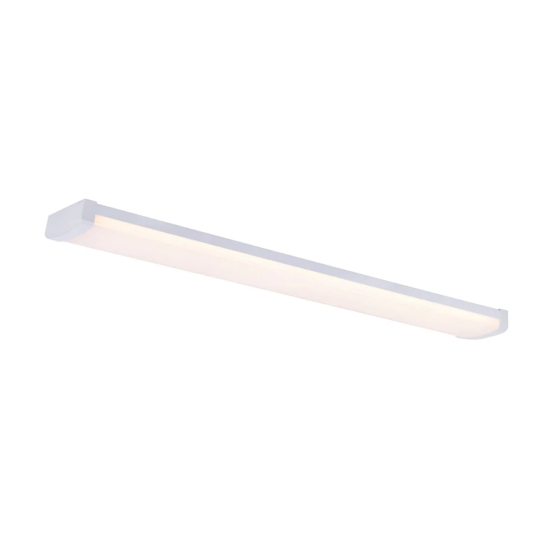 Image of Nordlux Wilmington Indoor Batten Light Fitting White Plastic Intergrated LED 25, 000hrs - Mains Powered, IP20 White Unisex