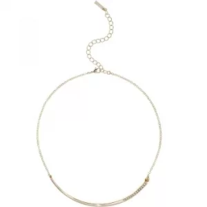 Image of Ladies Karen Millen Gold Plated Crystal Shard Choker