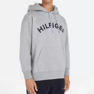Image of Tommy Hilfiger Mens Hilfiger Arched Hoodie - Light Grey Heather - M
