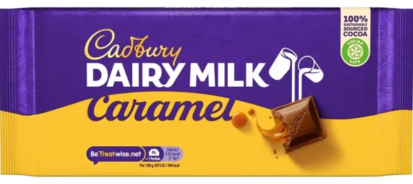Image of Cadbury Gifts Direct Dairy Milk Caramel Bar 180g 4265362