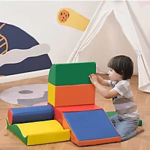 Image of Homcom 7 Piece Soft Play Blocks Toy Foam Building and Stacking Blocks