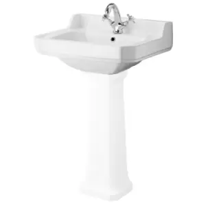 Image of Hudson Reed 560mm Basin (1 Tap Hole) - White