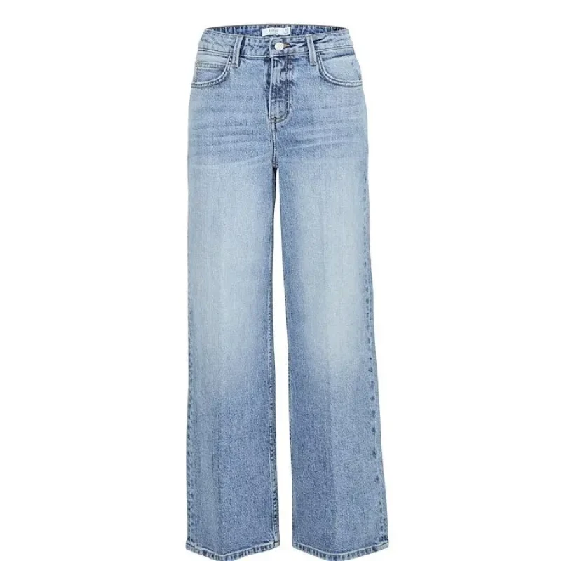 Image of b.Young Womens cotton wide leg jeans b.young Kyjla Bleu Female 34