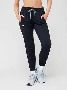 Image of Under Armour Rival Fleece Pant - Black/White, Size S, Women