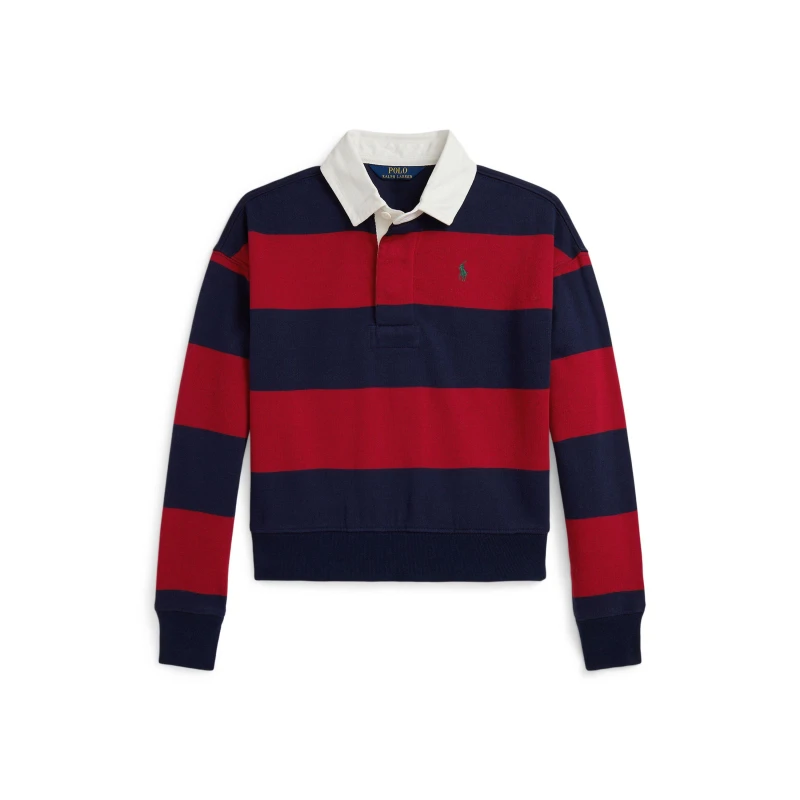 Image of Polo Ralph Lauren Kids Rugby Shirt Red/Navy female 7Y/S
