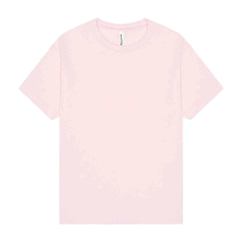 Image of Bella + Canvas Mens Heavyweight Boxy T-Shirt in Pink Size: XS Pink Male XS