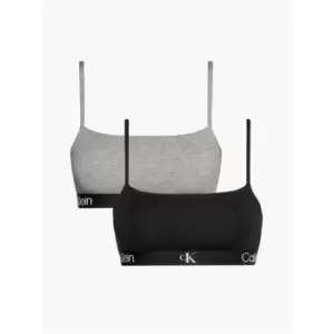 Image of Calvin Klein Unlined Bralette 2PK - Black
