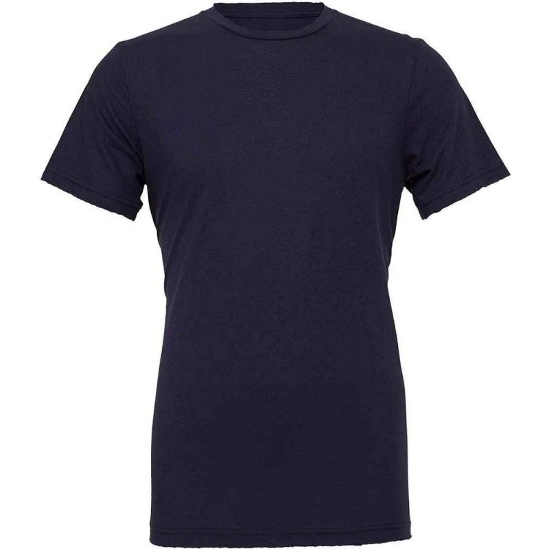 Image of Bella + Canvas Mens Crew Neck T-Shirt in Navy Size: XS Navy Male XS