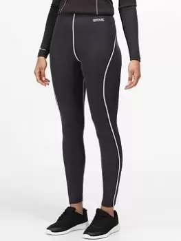 Image of Regatta Zimba Baselayer Leggings - Grey, Size 18, Women