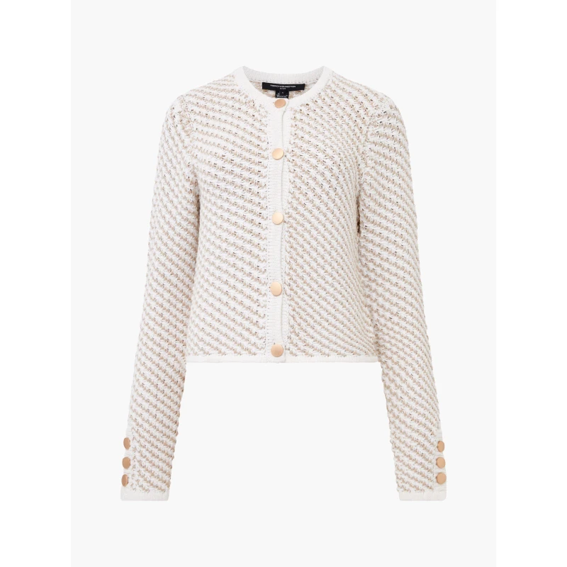 Image of French Connection Womens FC Janai Cardigan Cream female 8 (XS)