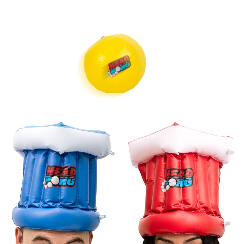 Image of Thumbs Up Family Fun! Head Pong Game - Inflatable Hat Pong Game Multi
