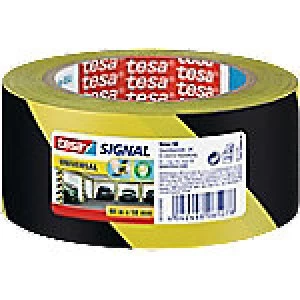 Image of tesapack Marking Tape Signal 50 mm x 66 m Yellow,Black