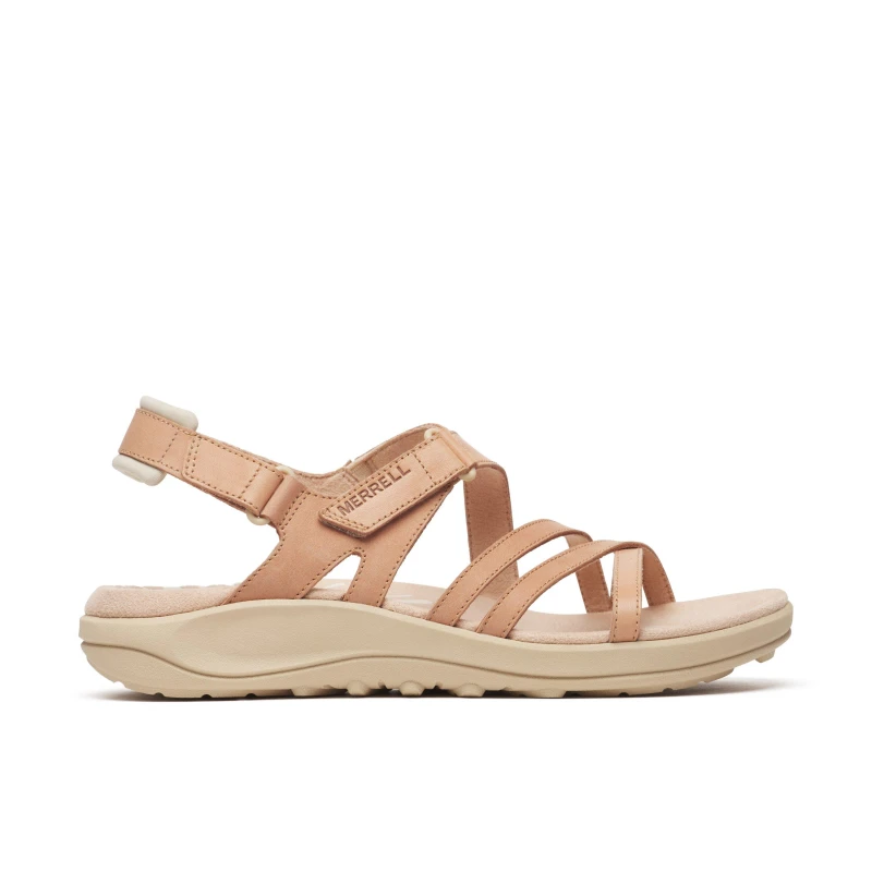 Image of Merrell Harbour Backstrap Walking Sandal Womens Tan Rose female 4 (37)