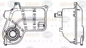 Image of x1 Behr Radiator Tank 8MA376702-514 Genuine replacement part for Car Made in CN