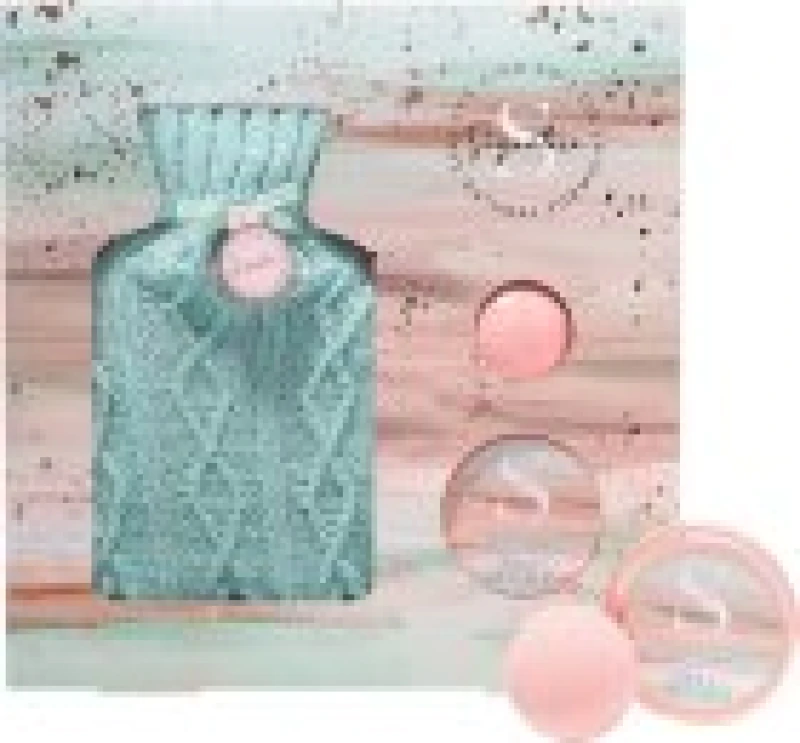 Image of The Kind Edit Co. Signature Gift Set Hot Water Bottle + 120ml Body Butter