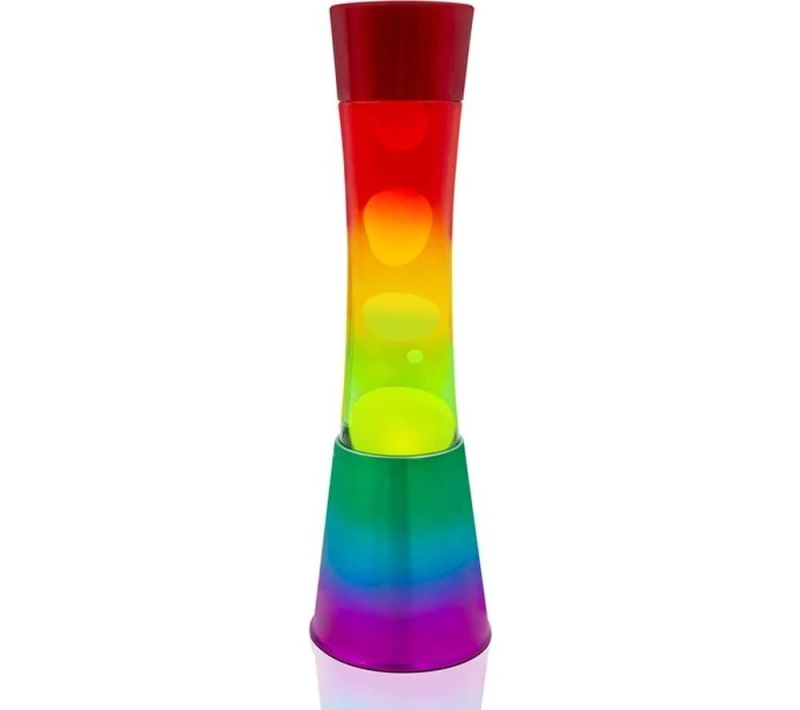 Image of GLOBAL GIZMOS 48859 16" Lava Lamp - Rainbow 5025301488598