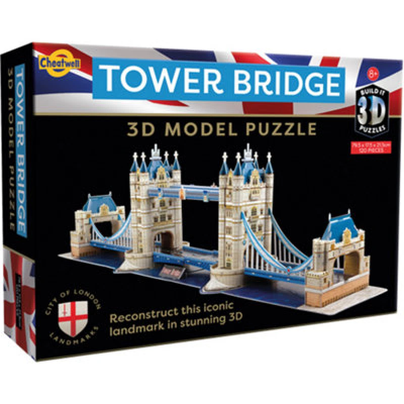 Image of Cheatwell Games Built-It 3D Puzzle - Tower Bridge - Brand New And Sealed