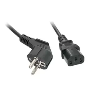Image of Lindy 3m Schuko 2 Pin Plug to IEC C13 Power Cable Black