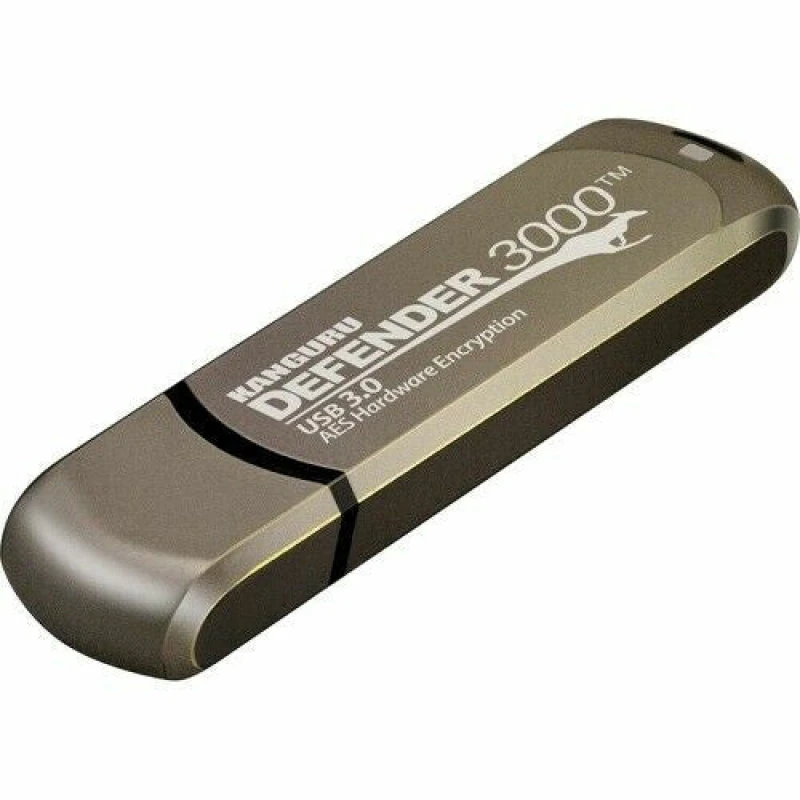 Image of iStorage iStorage Kanguru Defender 3000 SuperSpeed USB 3.0 256GB| Secure Flash Drive FIPS 140-3 Level 3 pending, FIPS 140-2 Level 3 Certified AE