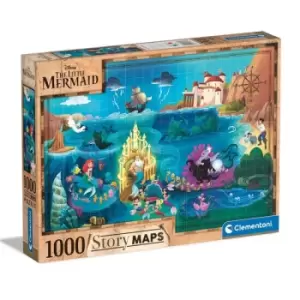 Image of Disney Story Maps Jigsaw Puzzle The Little Mermaid (1000 pieces)