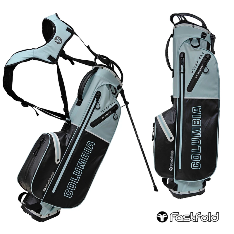 Image of Fast Fold FastFold Columbia Waterproof Stand Bag Black/Blue unisex One Size