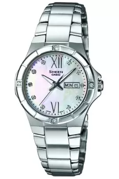 Image of Ladies Casio Sheen Watch SHE-4022D-7AER