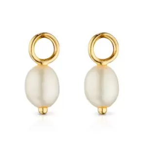 Image of JG Signature 9ct Gold Freshwater Pearl Earring Charms
