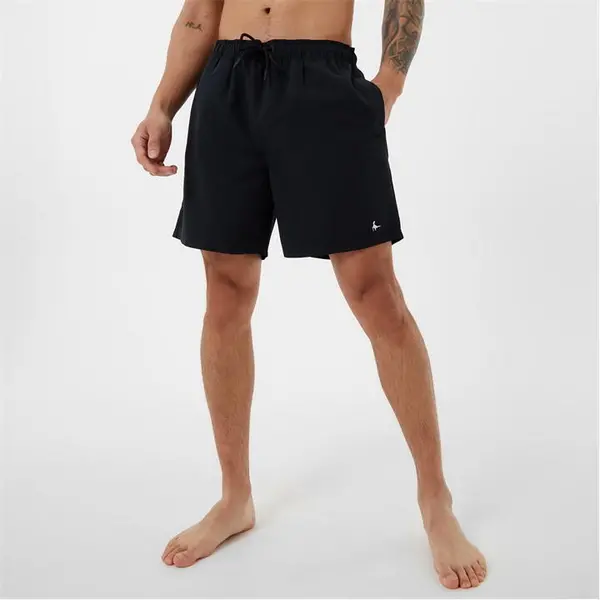 Image of Jack Wills Mid-Length Swim Shorts by Jack Wills - Black S